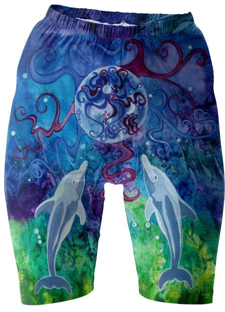 Dolphin Gaze Bike Shorts