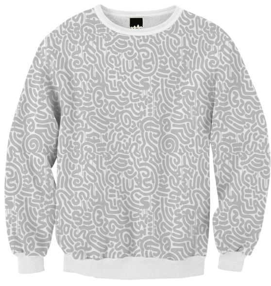 Ribbed Sweat Lefty Lines Grey