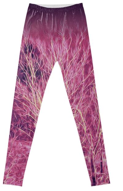 Abstract Starry Energy Forest Fancy Leggings