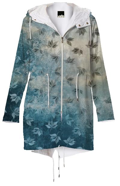 Blue Autumn Raincoat