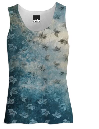 Blue Autumn Tank Top Women
