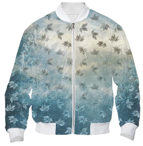 Blue Autumn Bomber Jacket