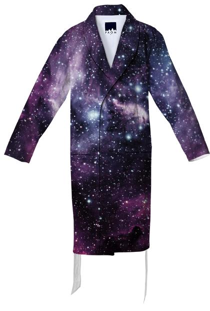 Galaxy and Nebula Cotton Robe