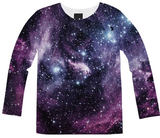 Galaxy and Nebula Long Sleeve Shirt