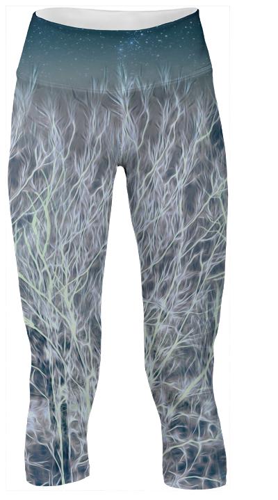 Abstrac Magic Energetic Ice Forest Yoga Pants