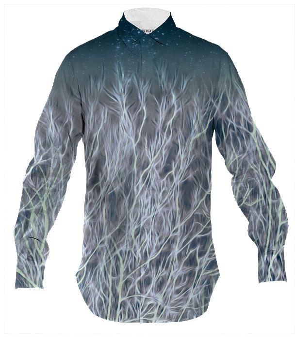 Abstrac Magic Energetic Ice Forest Men s Button Down