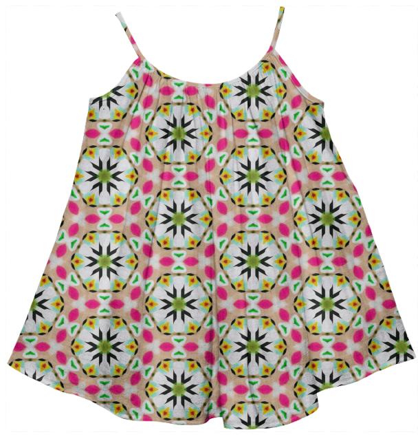 Pink Desert Flower Tent Dress