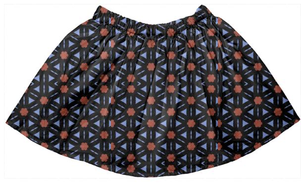 Batik Floral Kids Full Skirt