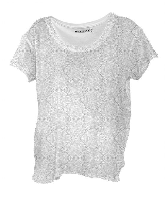 Dragonfly Lace Drape Shirt