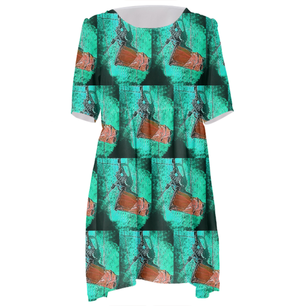 Image Of A Handmade Record Player Babydoll Dress