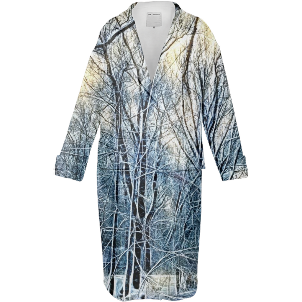 Winter Landscape Neoprene Trench