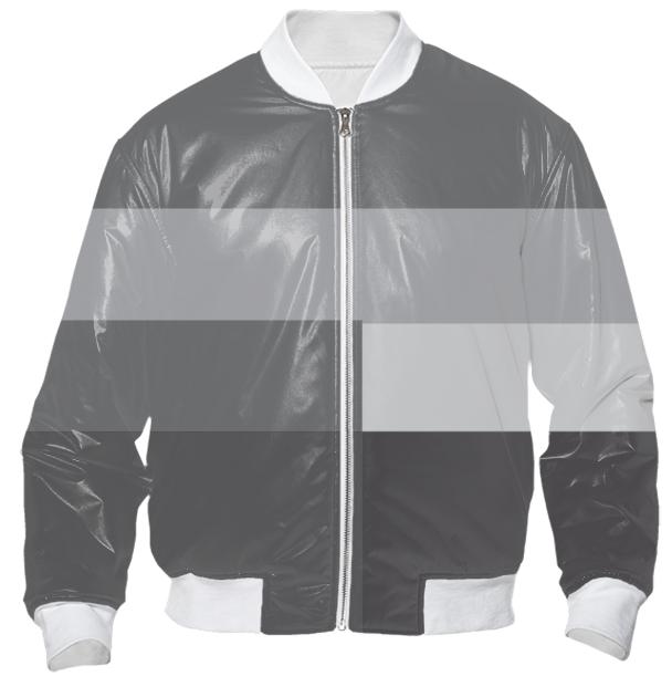 geometric modern lines river rock bomber jacket