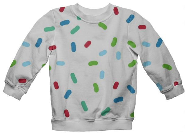 Confetti Large Summertime kids sweatshirt