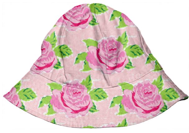 Boho Watercolor Rose Petal kids bucket hat