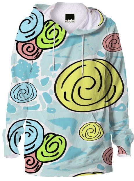 Retro Bouquet Beach hoodie