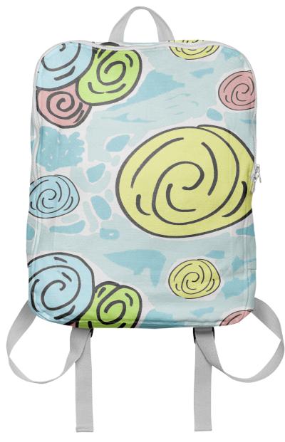 Retro Bouquet Beach backpack