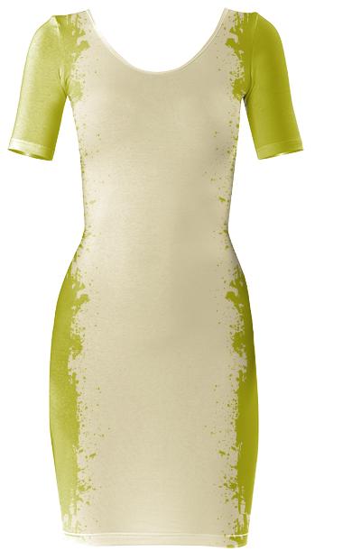 Tie Dye LemonGrass Bodycon Dress