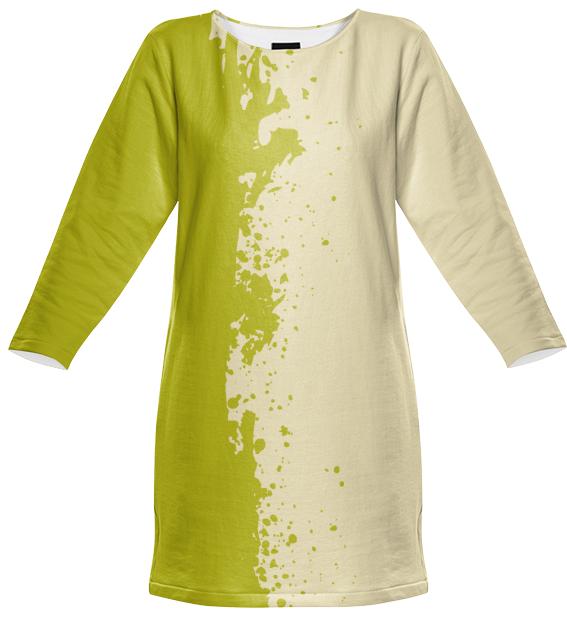 Tie Dye Lemongrass Sweatshirt Dress