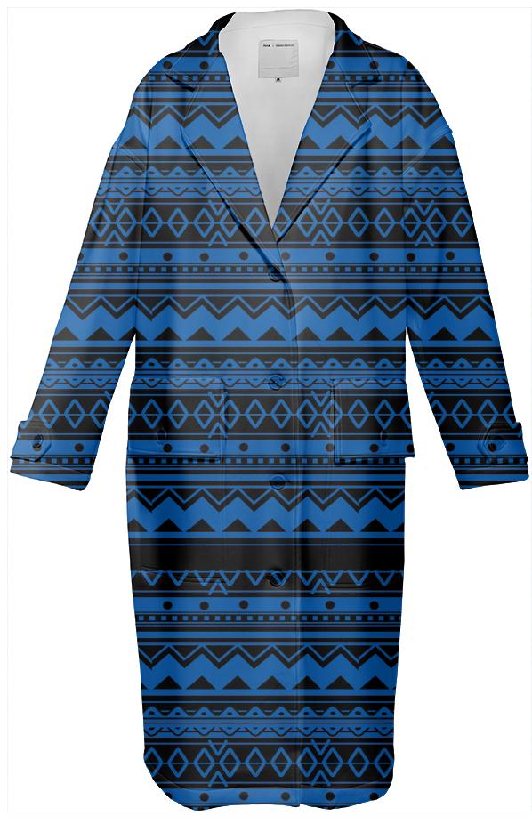 Dark Blue Tribal Design