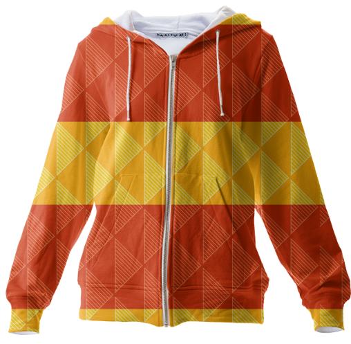 Red and Yellow Geometric Pattern