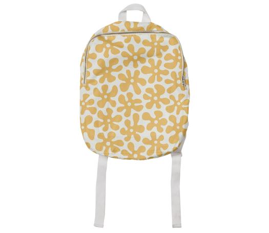 Pick Flowers Not Fights Kids Backpack Yellow