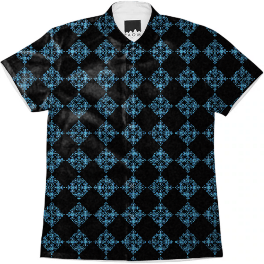 Blue Shapes Pattern