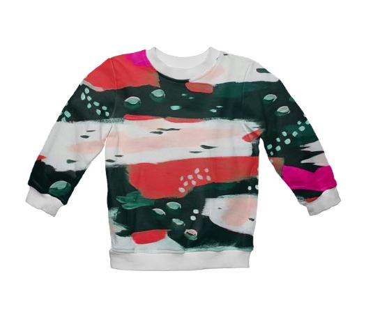 Spotted Abstract Kids Sweatshirt by Amanda Laurel Atkins