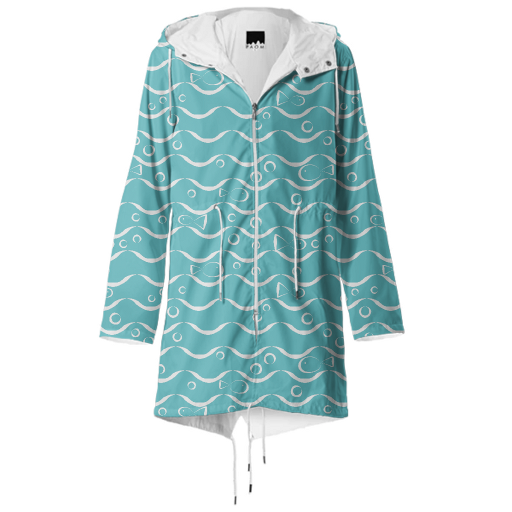 Sea and Fish Raincoat