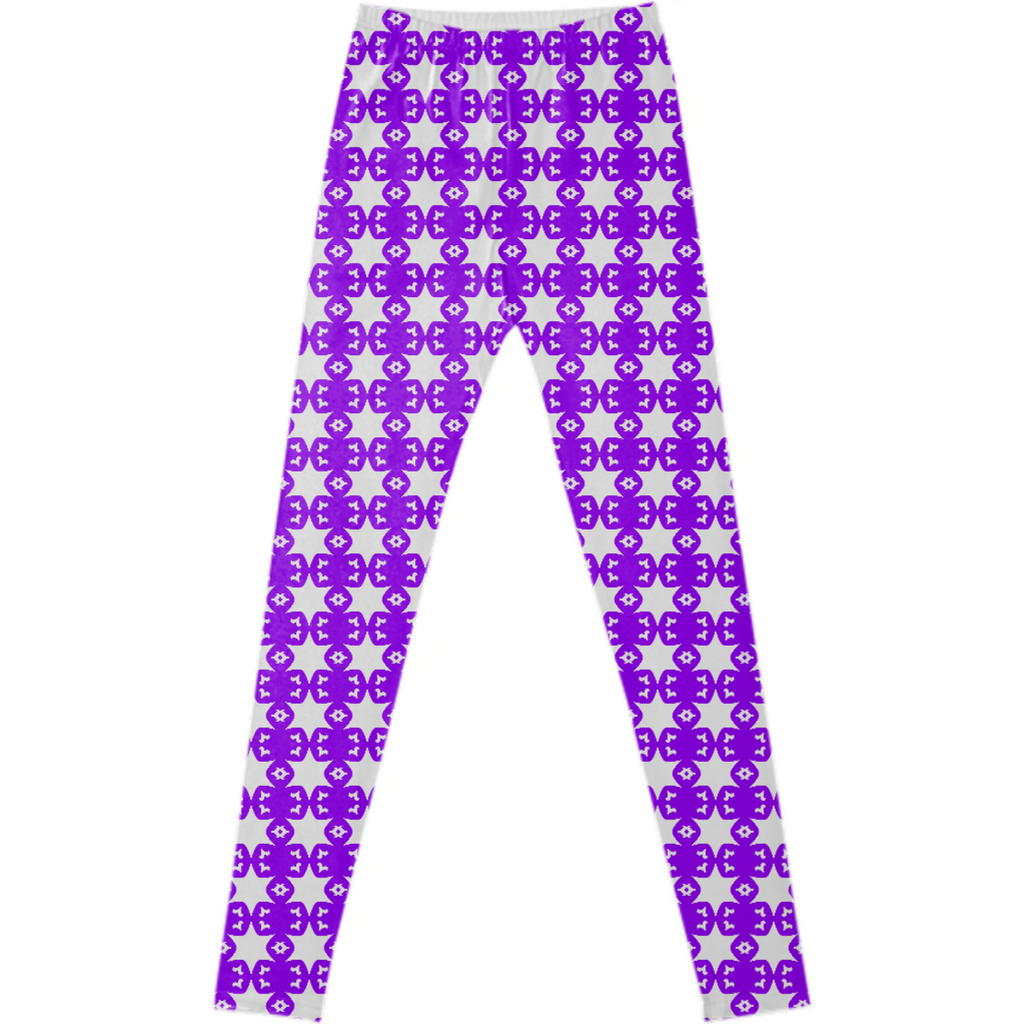 Purple and White Star Pattern