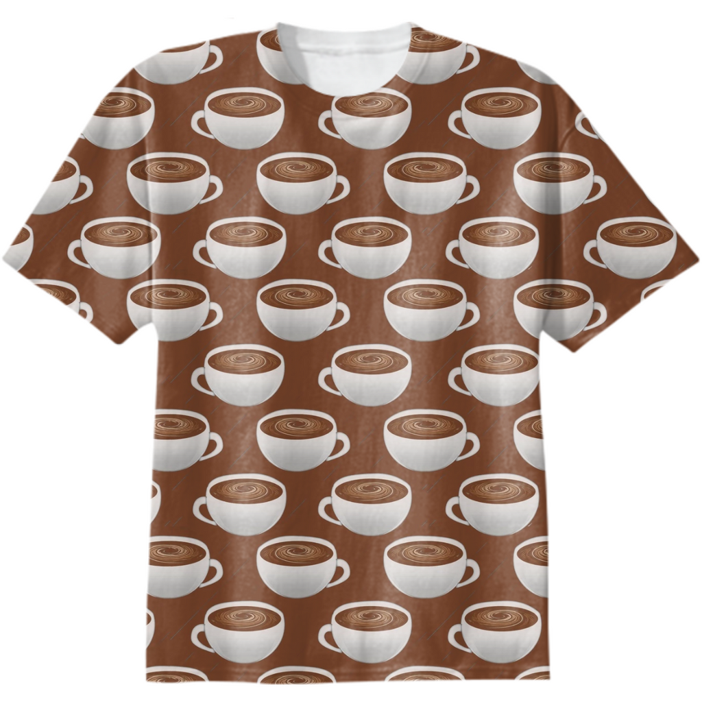 Coffee On Coffee Cotton T-Shirt