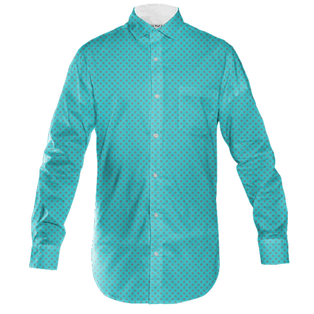 Abstract Dots Explosion Mens Button Down