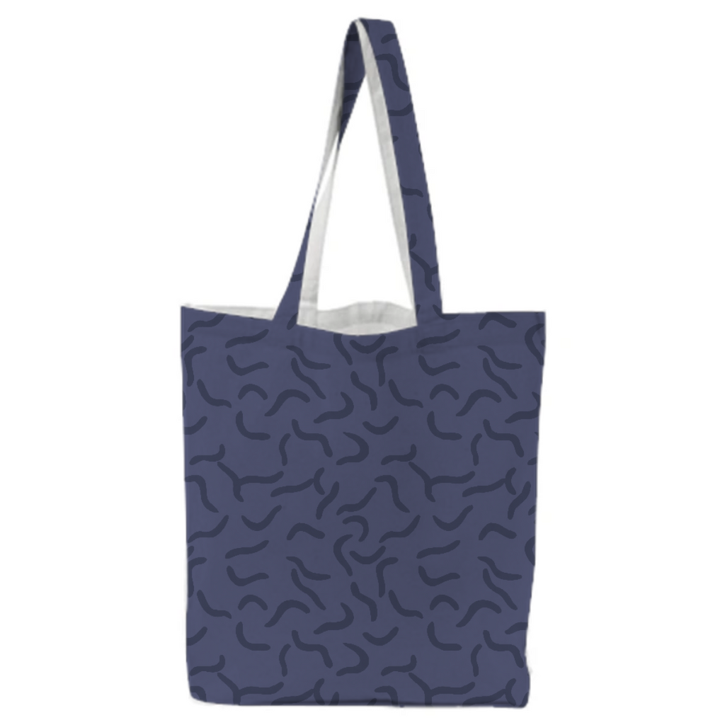 Navy Worm Tote