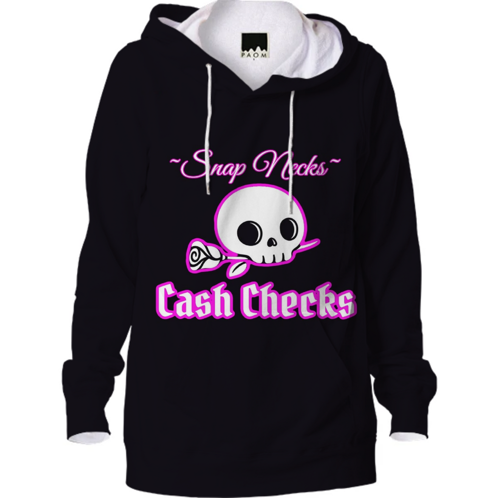Snap Necks Cash Checks BLK Hoodie