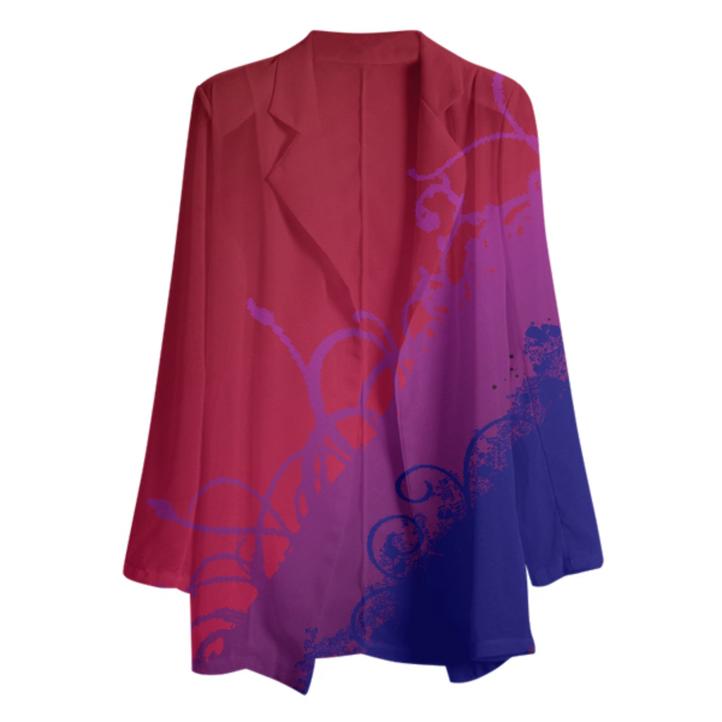 dark blue red