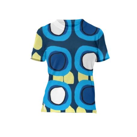 t shirt blue yellow
