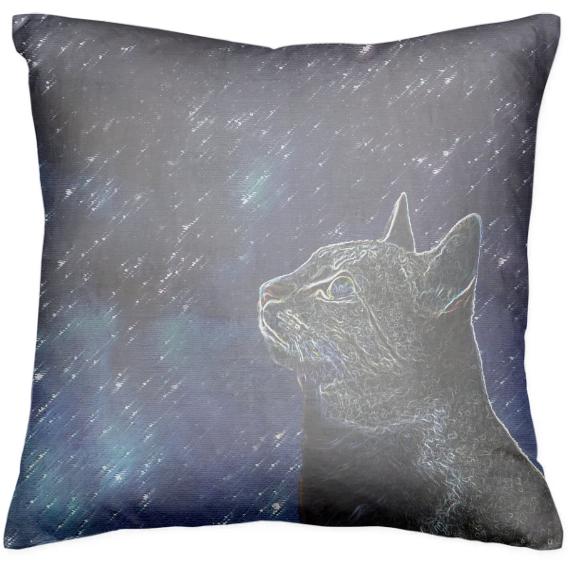 Star Cat Pillow