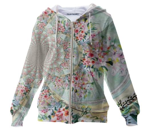 Garden in Bloom Zip up Hoodie