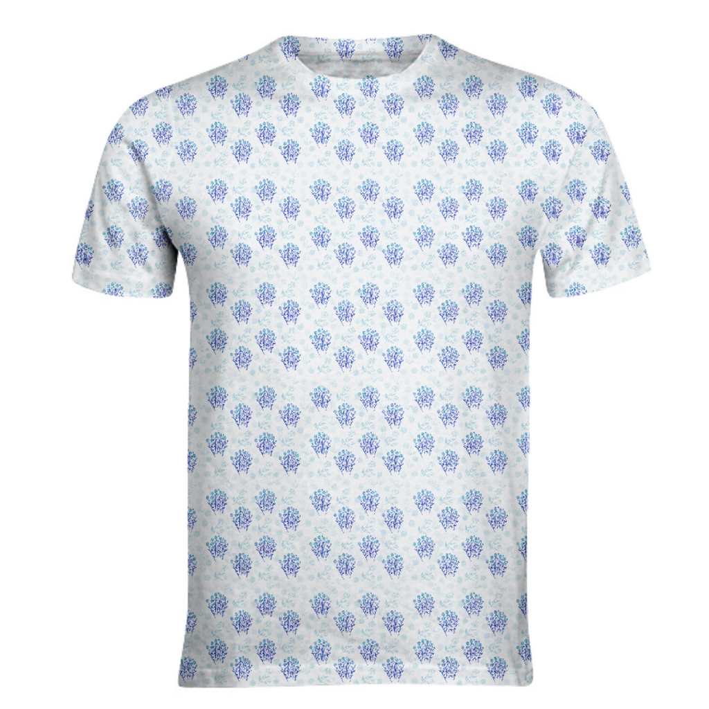 Lauras Floral Sky-blue