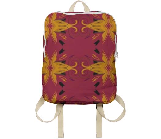 Backpack with Gold Ornaments
