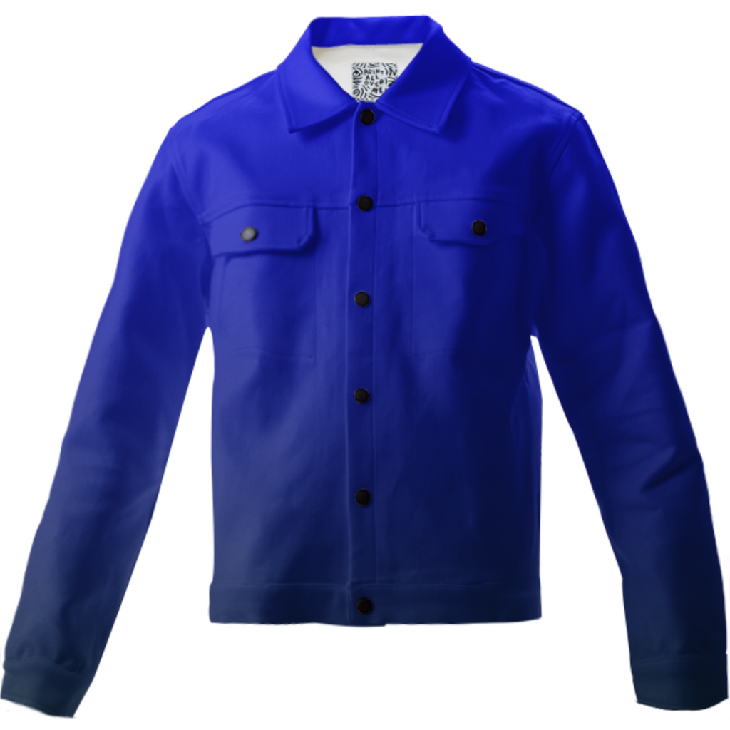 REPEAT_ Clothing: Blue Gradient Twill Jacket