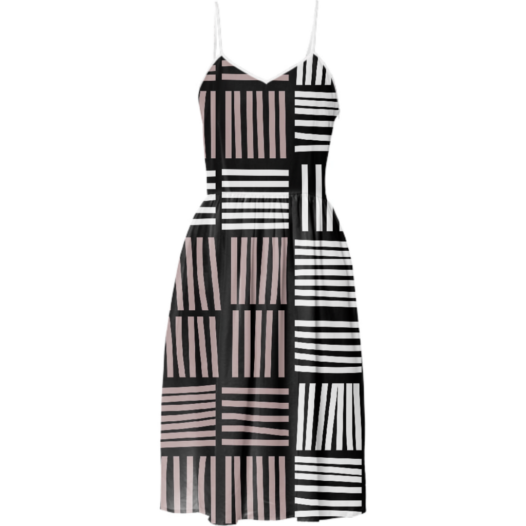 Stylish Striped Lines Summer Dress