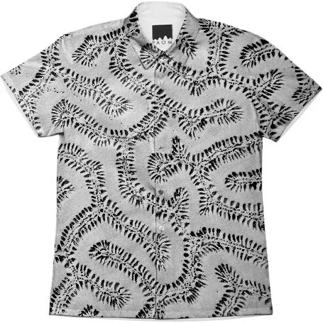 PAOM, Print All Over Me, digital print, design, fashion, style, collaboration, coral-morphologic, coral morphologic, Shorterall, Shorterall, Shorterall, Brain, Coral, Fossil, Short, Sleeve, Workshirt, spring summer, unisex, Poly, One Piece