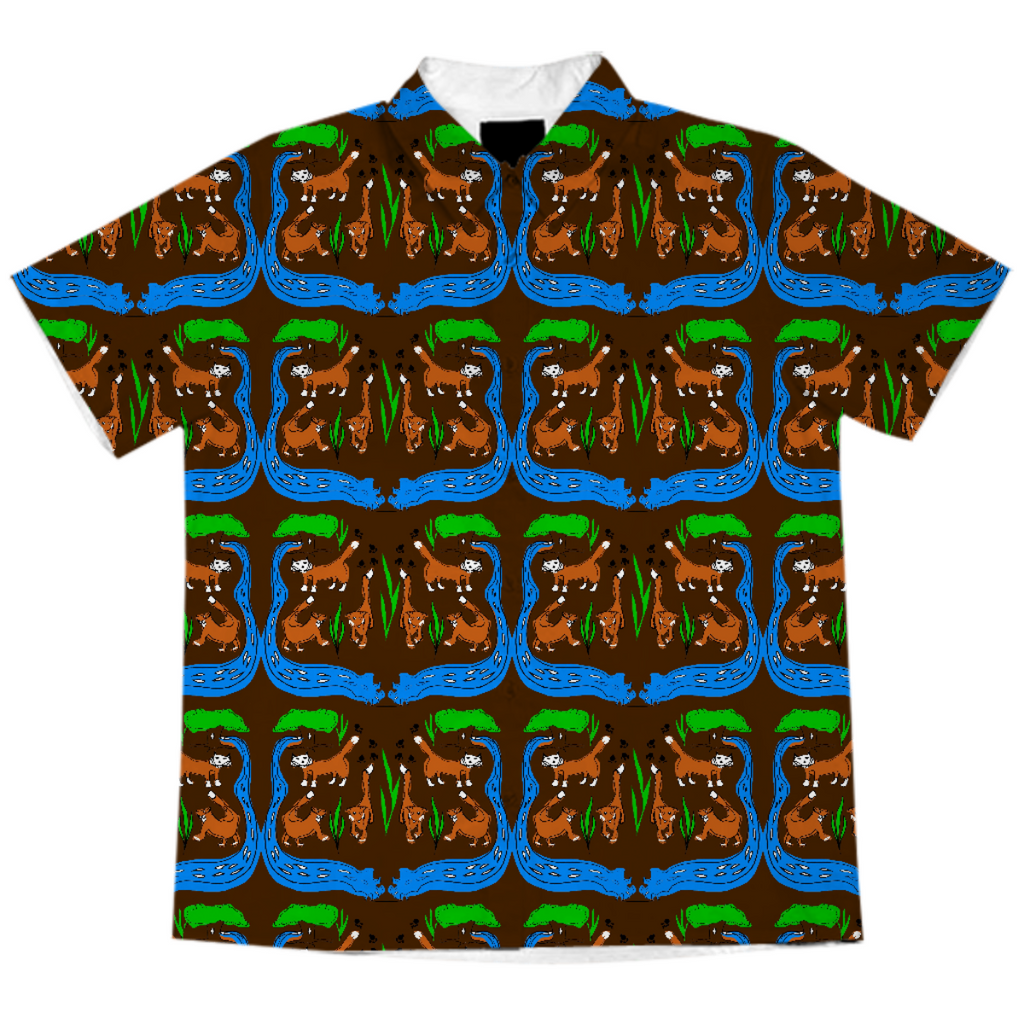 Foxes Short Sleeve Blouse