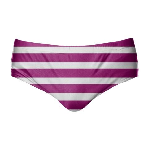 Speedo with purple white Stripes