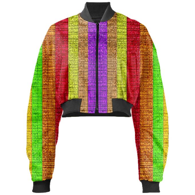 Power to the rainbow bomber jacket