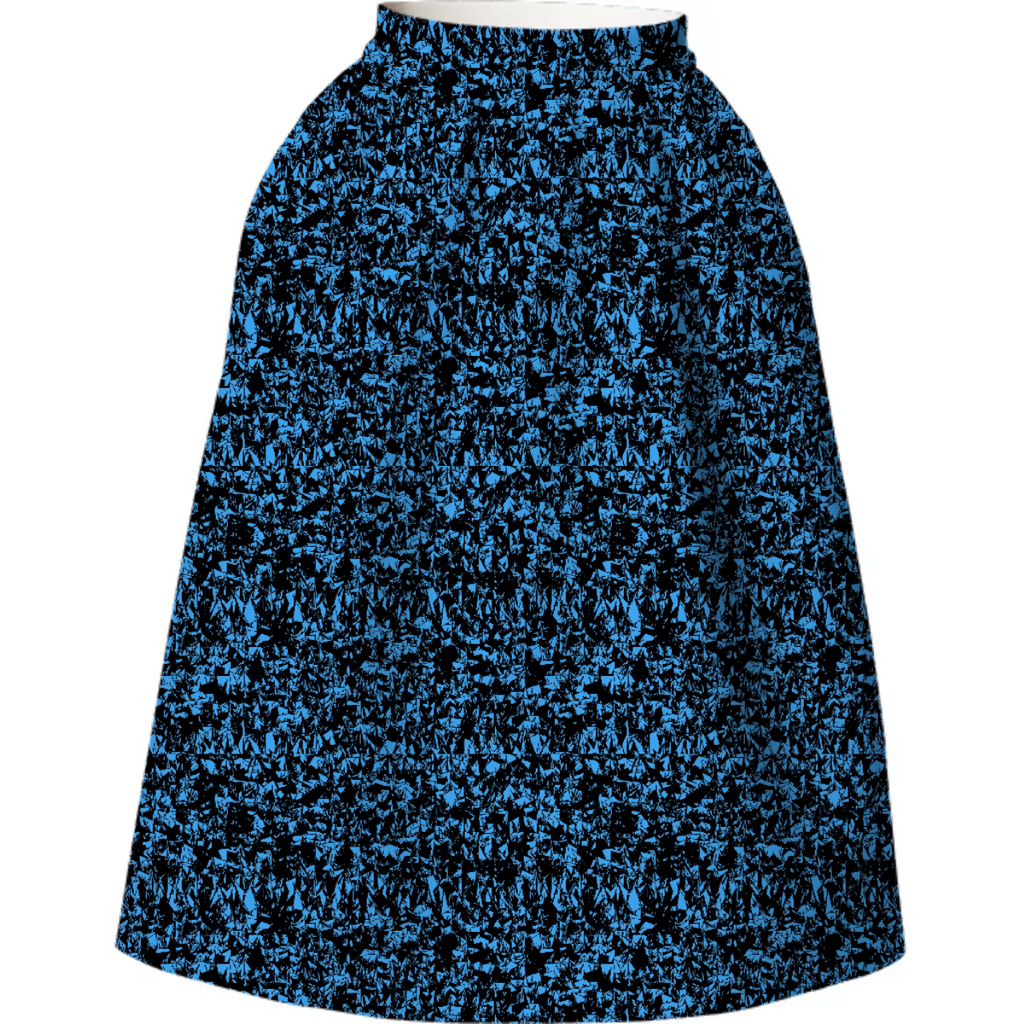 Blue Static Neoprene Skirt