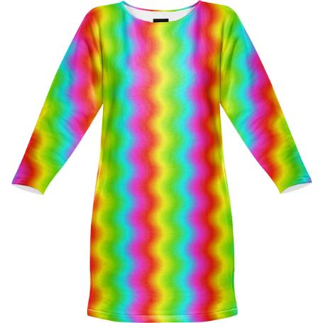 Rainbow Wave Dress