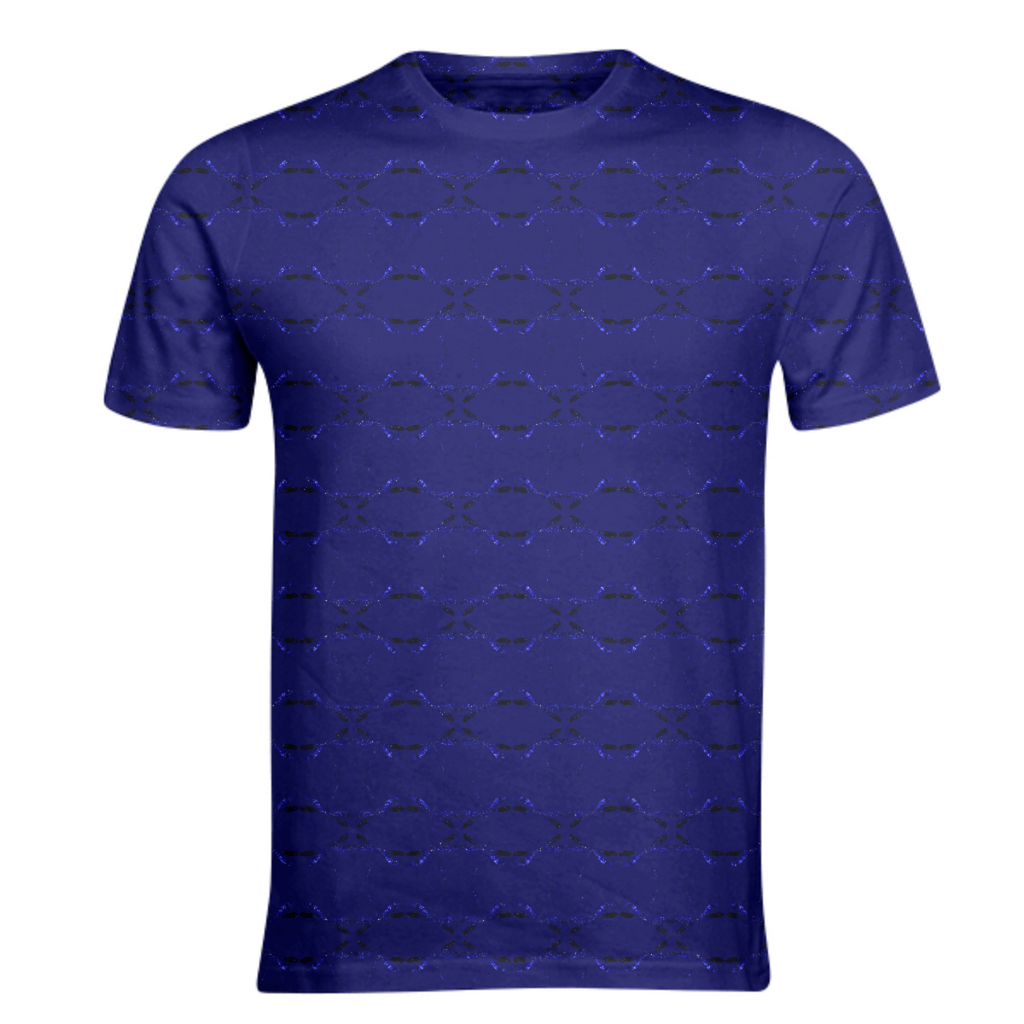 Blue abstract geometric