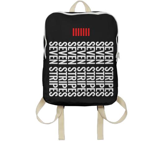 Seven Stripes Backpack Black