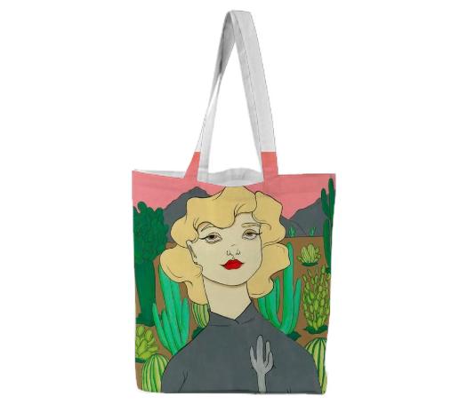 Lovely in the Middle Tote Bag by Amanda Laurel Atkins